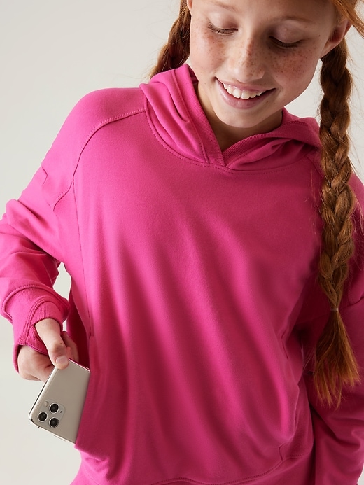 Image number 6 showing, Athleta Girl RetroChill Oversized Hoodie