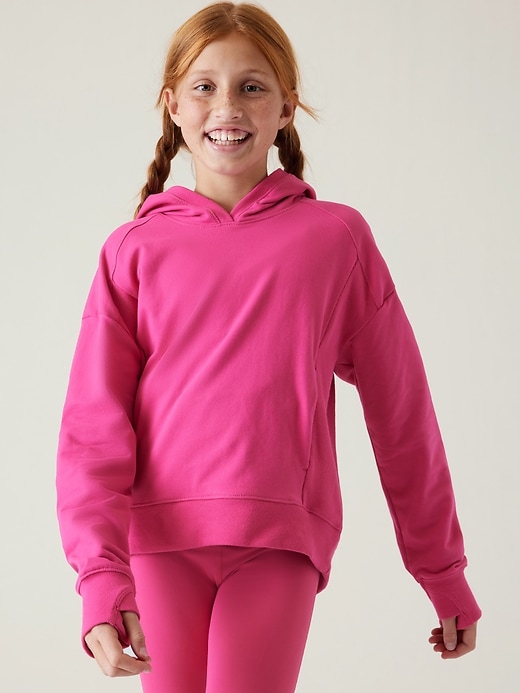 Image number 1 showing, Athleta Girl RetroChill Oversized Hoodie