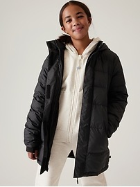 Snow down jacket athleta clearance