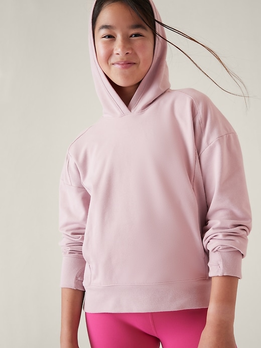 Image number 1 showing, Athleta Girl RetroChill Oversized Hoodie