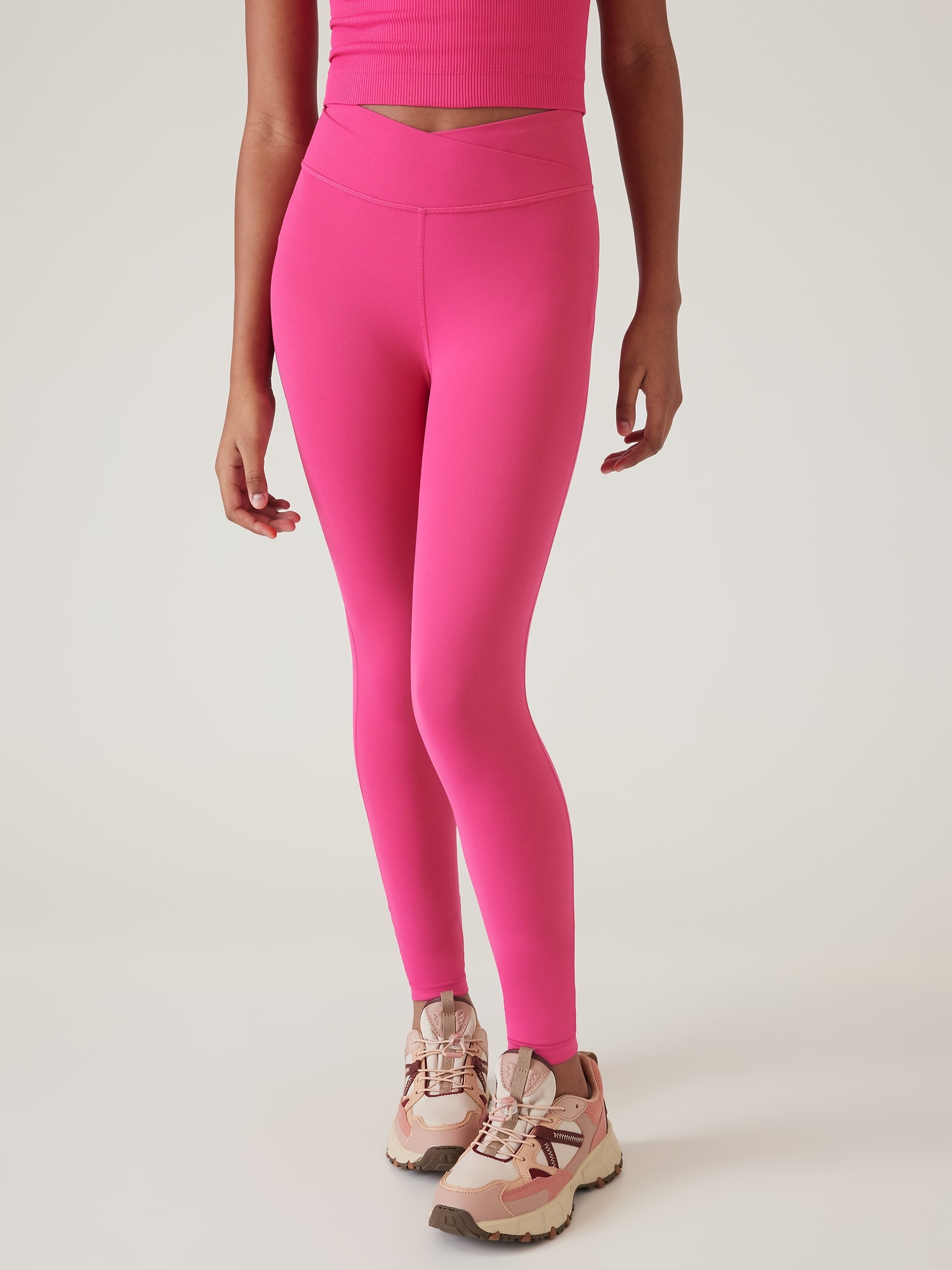 Athleta Floral Multi Color Pink Leggings Size XS - 65% off