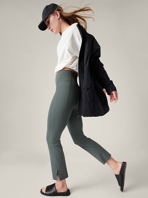 2 of 8 showing, with the color Bali Green of product Transcend High Rise Stash Straight Crop