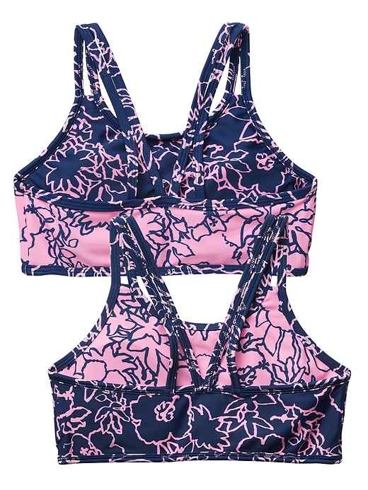 Athleta Girl Reversible Pool Days Bikini Top Athleta