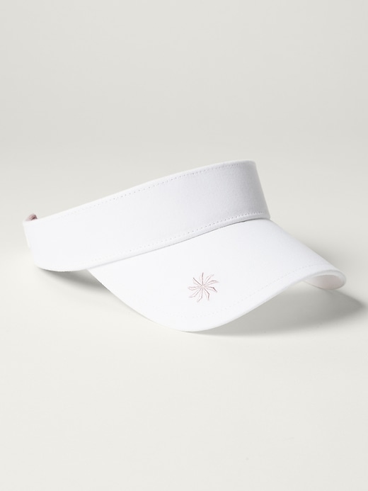 2 of 8 showing, with the color White/Smoked Mauve of product Athleta Girl Fun in the Sun Visor
