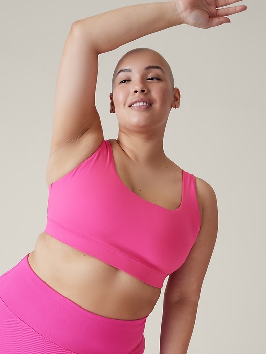 2 of 8 showing, with the color Salvia Pink of product Exhale Bra D-DD+