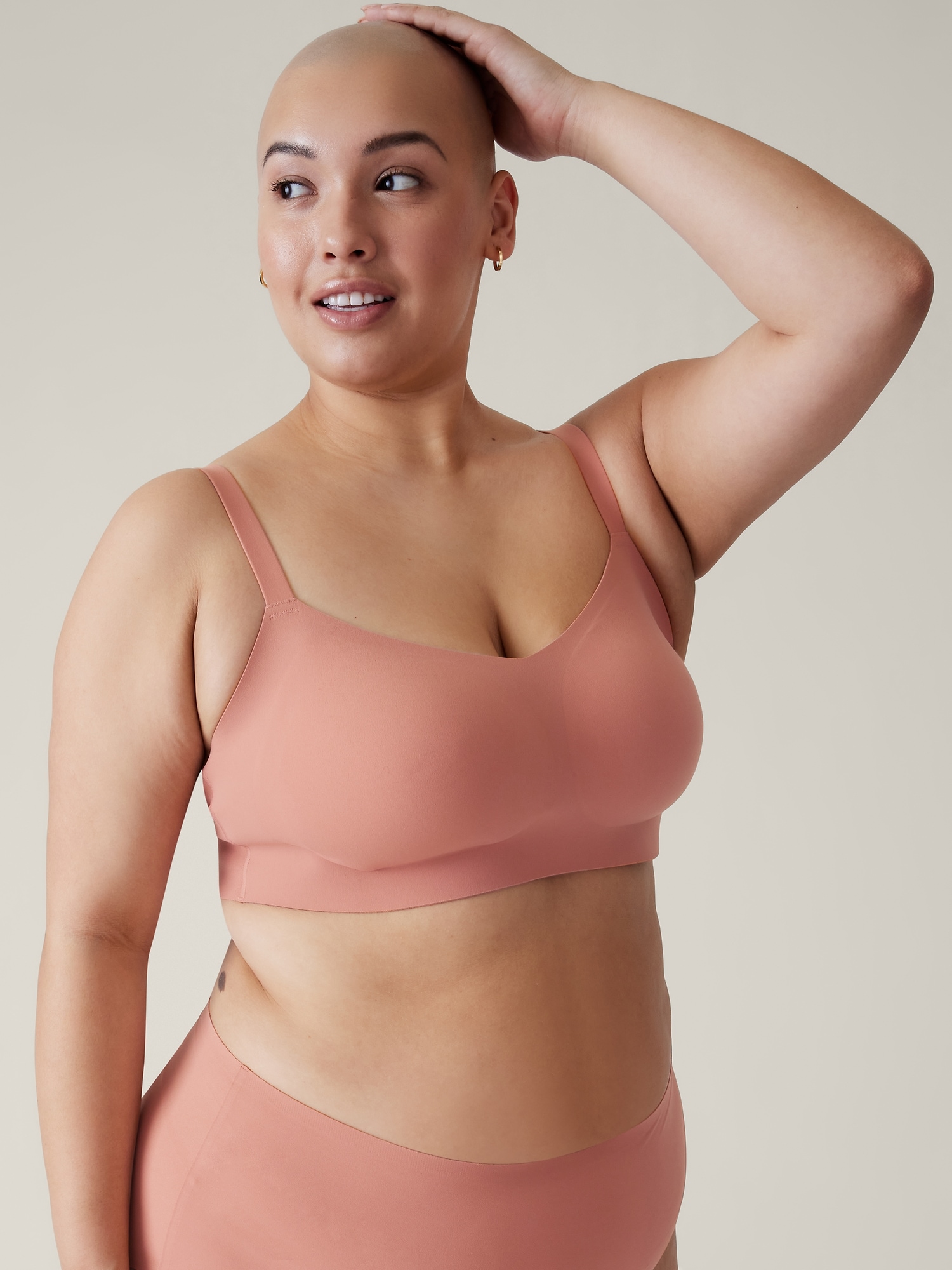 Athleta Ritual Adjustable Bra D&#45DD pink. 1