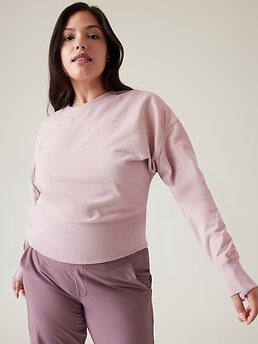 Athleta crop sales sweatshirt