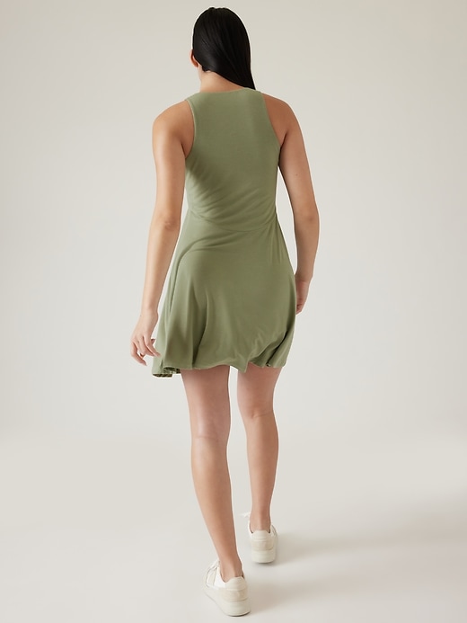 2 of 8 showing, with the color Eucalyptus Olive of product Santorini Thera Dress