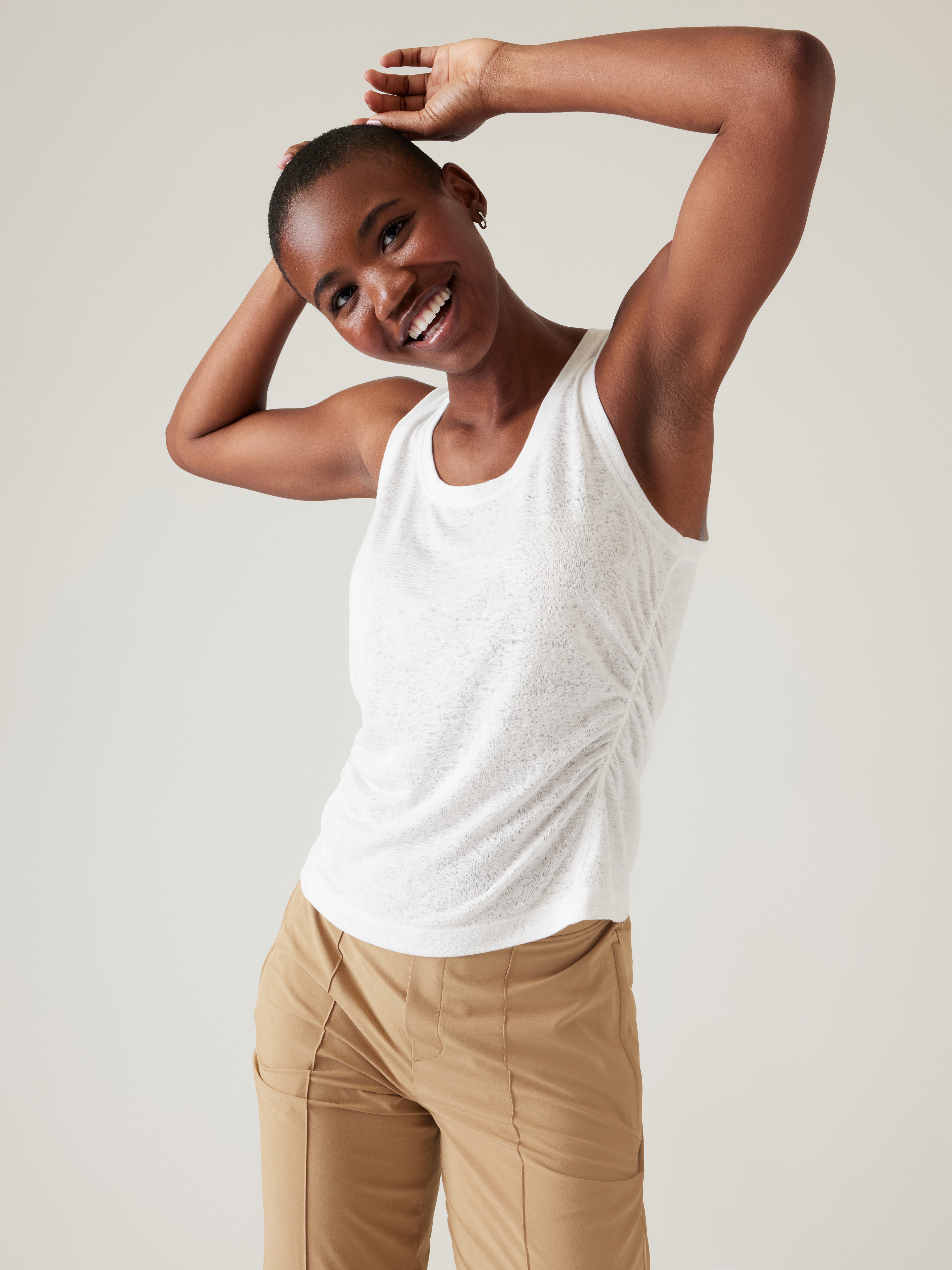 Breezy Ruched Tank | Athleta