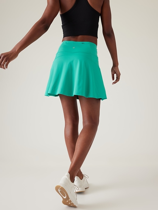 2 of 8 showing, with the color Tropics of product Ace High Rise 15 1/2 Tennis Skort