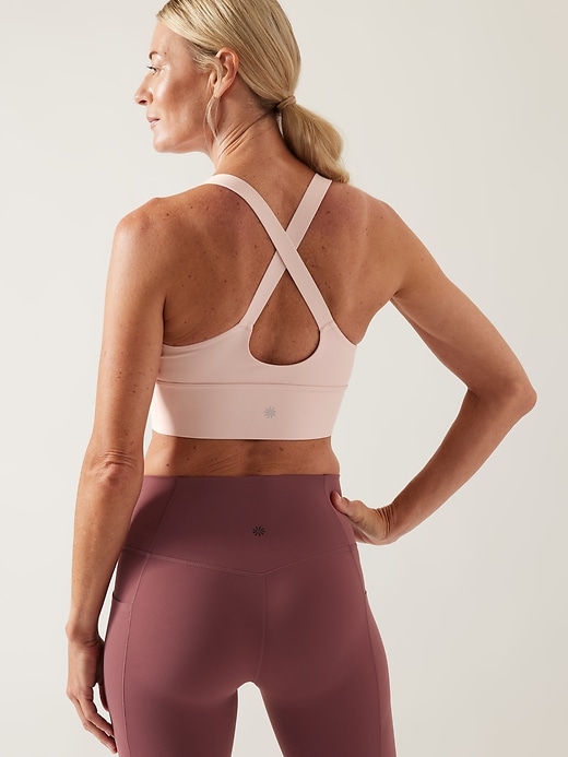 2 of 8 showing, with the color Orchid Pink of product Warrior Longline Bra A-C