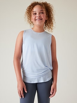 Double Layer Square Neck Tank - Prussian Blue