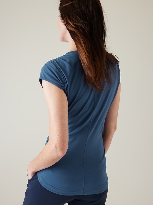 2 of 8 showing, with the color Jay Blue of product Outbound V Neck Tee