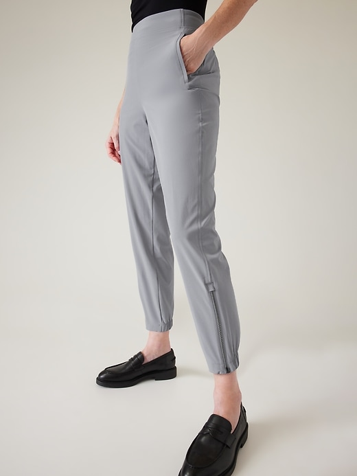 1 of 8 showing, with the color Coastline Blue of product Brooklyn Heights High Rise Jogger