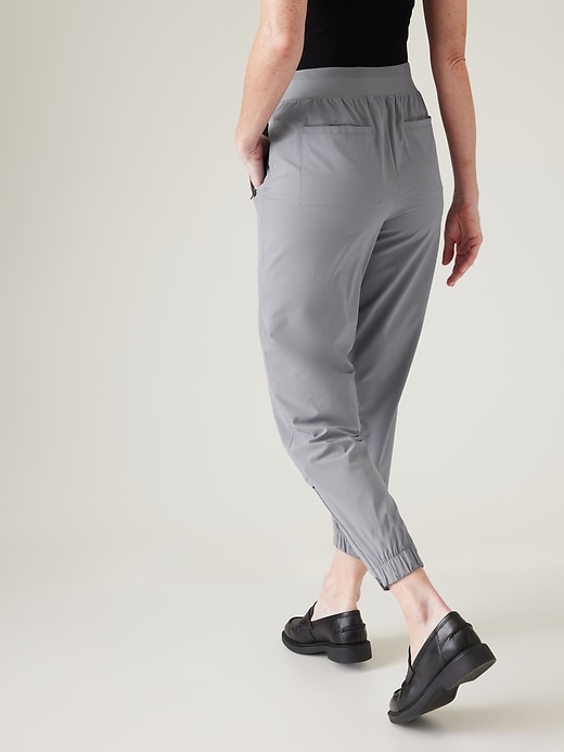 2 of 8 showing, with the color Coastline Blue of product Brooklyn Heights High Rise Jogger