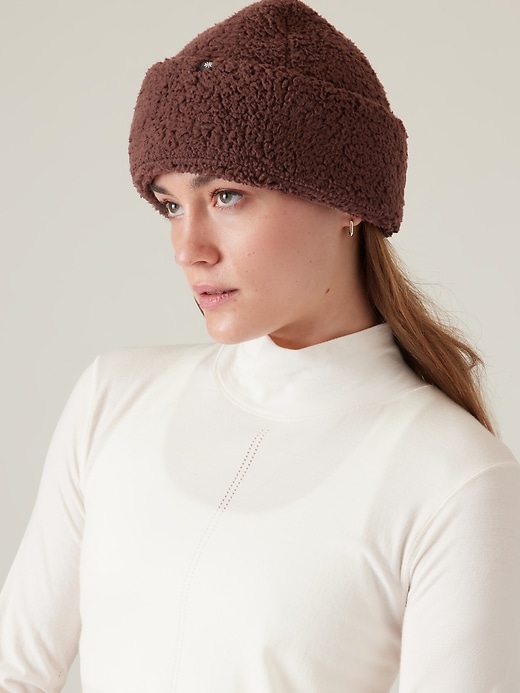 1 of 8 showing, with the color Mahogany of product Cozy Tugga Beanie