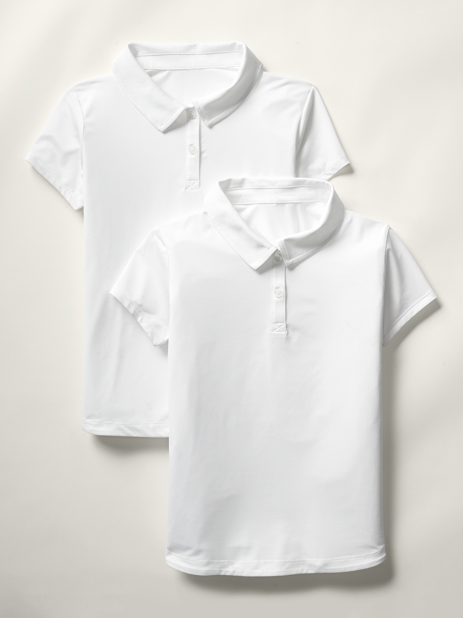 Athleta School Day Polo 2-Pack white. 1