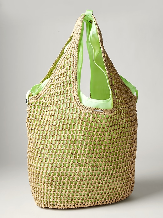 Image number 3 showing, Keys Woven Beach Bag