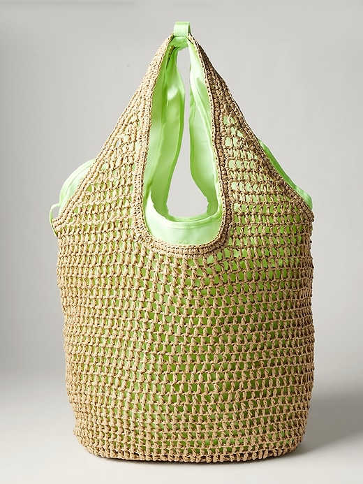 Image number 5 showing, Keys Woven Beach Bag