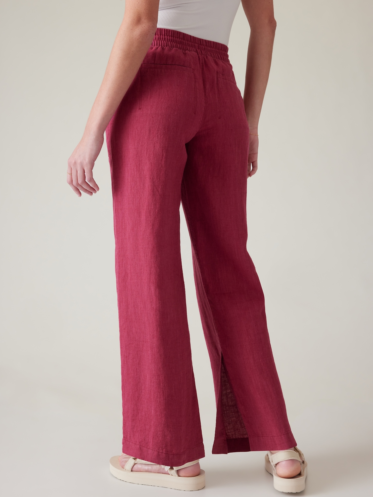 Retreat Linen Wide Leg Pant Athleta