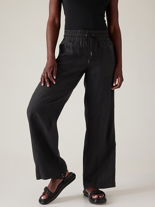 Image number 1 showing, Cabo Linen Wide Leg Pant