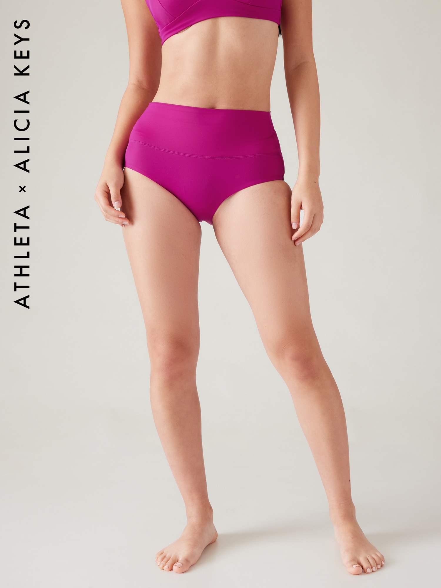 Athleta Keys Daybreak Bikini Bottom purple. 1