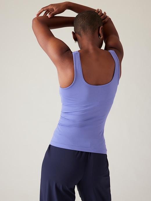 2 of 8 showing, with the color Dark Adonis Blue of product Renew Seamless Scoop Tank