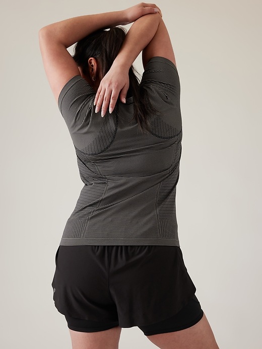 Momentum Series Plus Size Full Sleeves Color Blocked Gym Tshirt