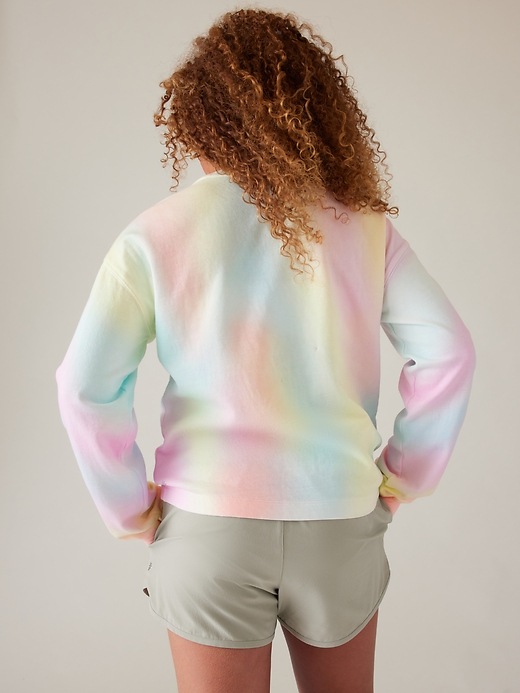 Image number 3 showing, Athleta Girl Rainbow Days Sweatshirt