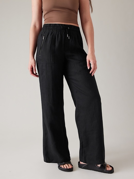 Image number 4 showing, Cabo Linen Wide Leg Pant