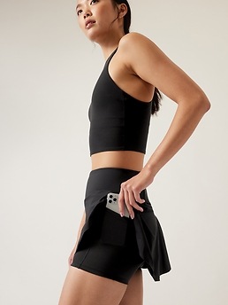 Buy Women's Gym Dri-fit Athleta Skorts With Underwear Covered (White,  Medium) Online at desertcartSeychelles