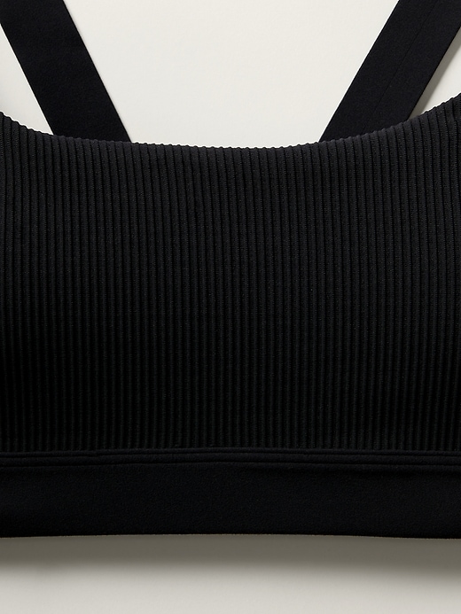 2 of 8 showing, with the color Black of product Exhale Rib Bra A-C