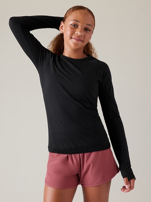 Image number 1 showing, Athleta Girl Power Up Seamless Top