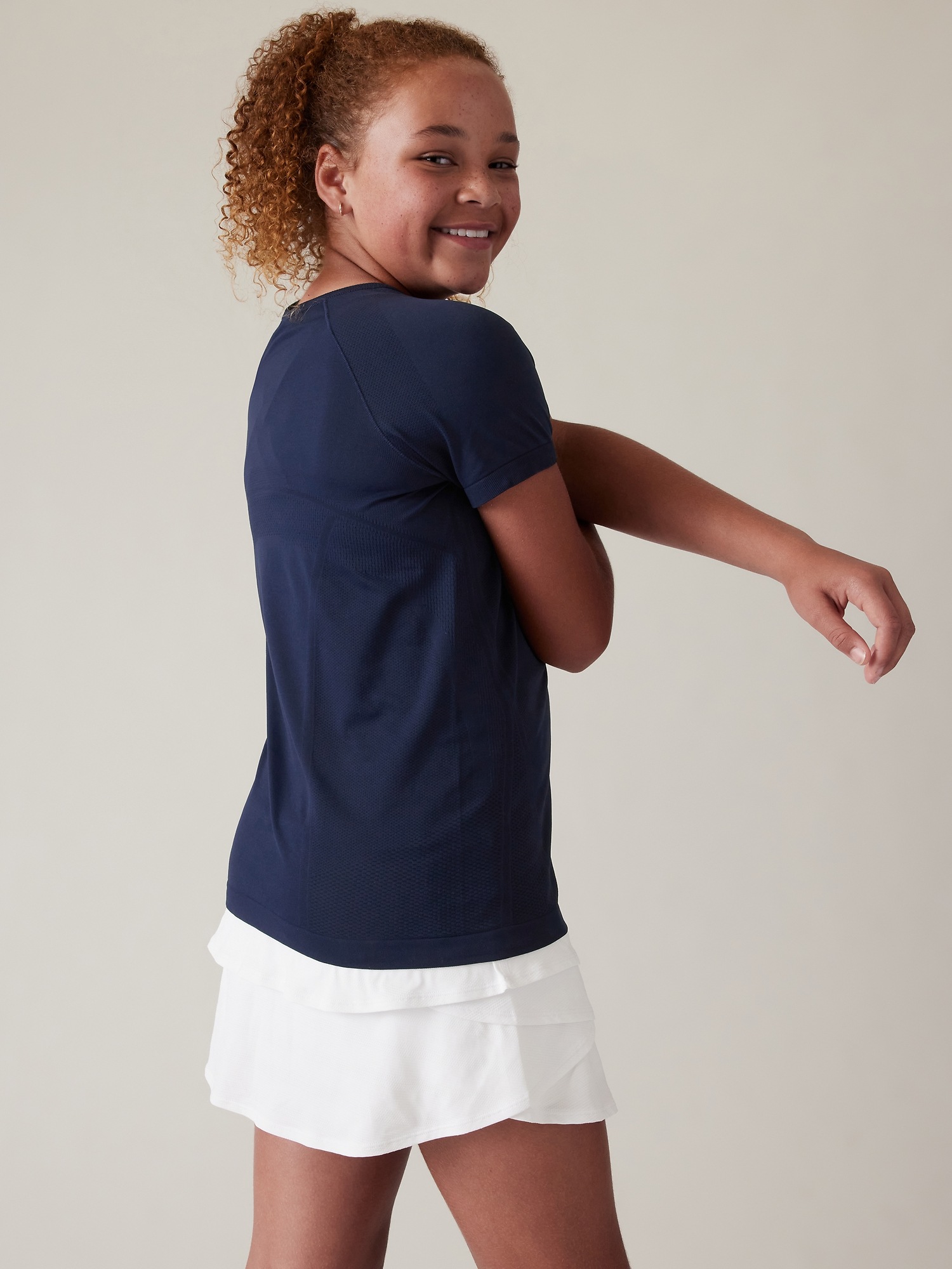 Athleta Girl Power Up Seamless Tee Athleta