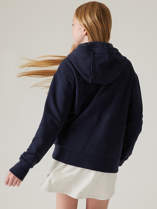 2 of 8 showing, with the color Navy of product Athleta Girl RetroActive Full Zip