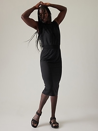 NWT Athleta Santorini Thera Dress, BLACK SIZE MP M P #531173