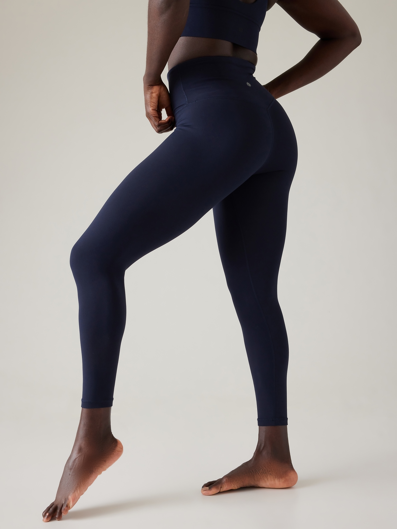 Tight Fit High waist Leggings, Dark Blue