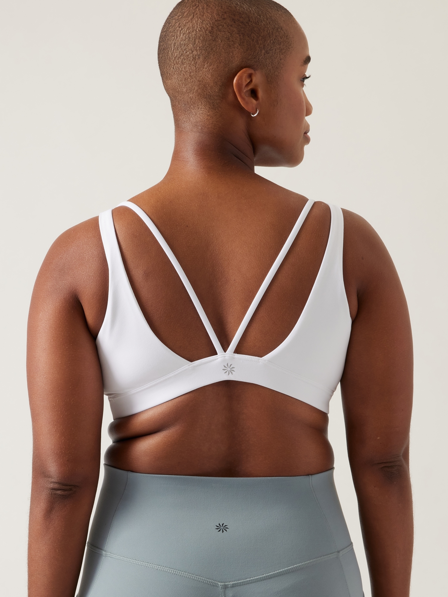Athleta Breathe In Bra Sport Bra Removable Pads Are NOT Included Lavender  Large