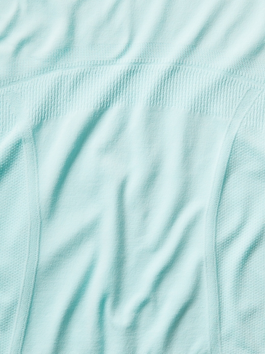 2 of 8 showing, with the color Bleached Aqua of product Athleta Girl Power Up Sport Length Seamless Top