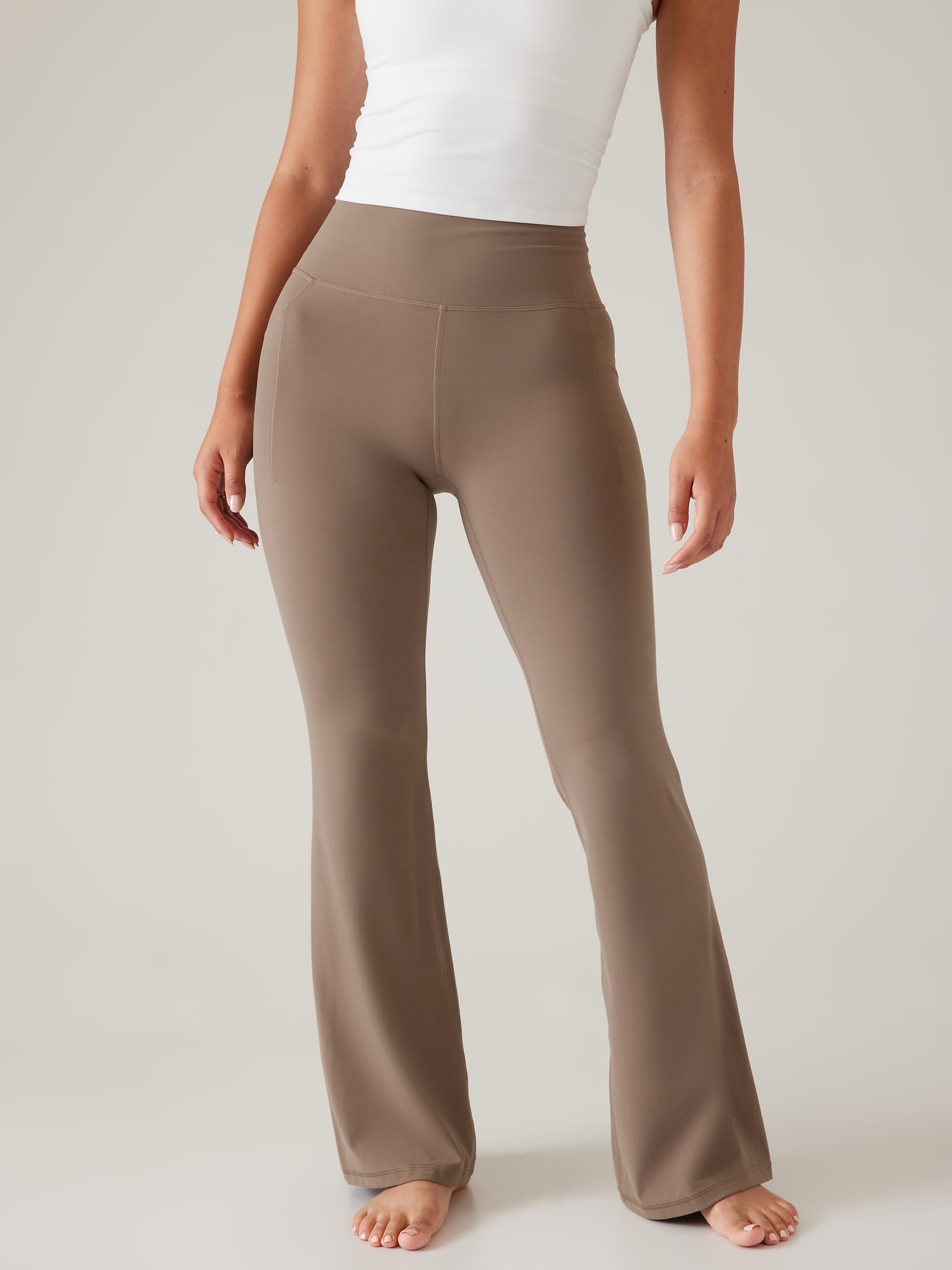 Athleta salutation flare pants are a true fall staple because they're