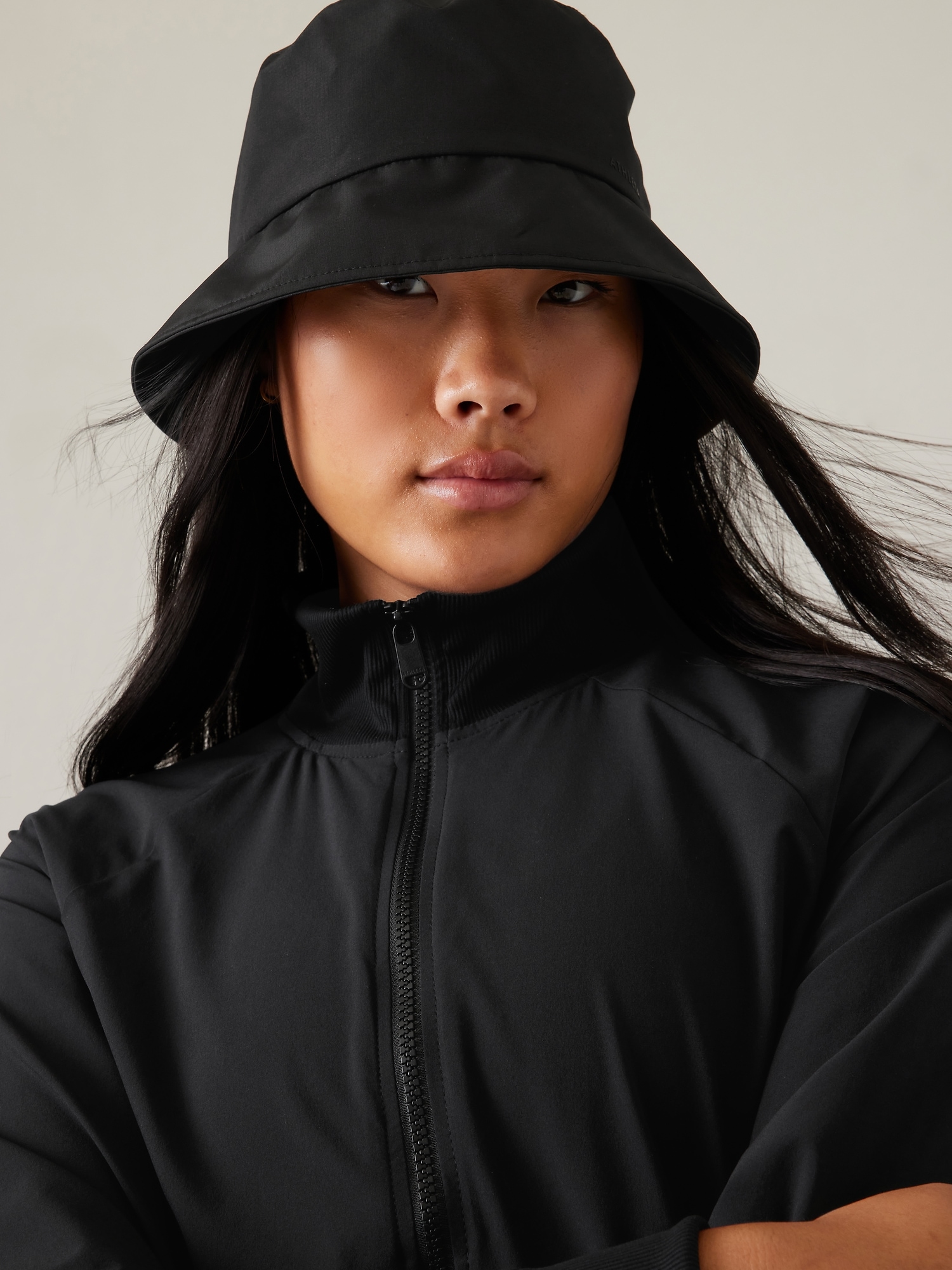 Athleta Water Resistant Bucket Hat In Black