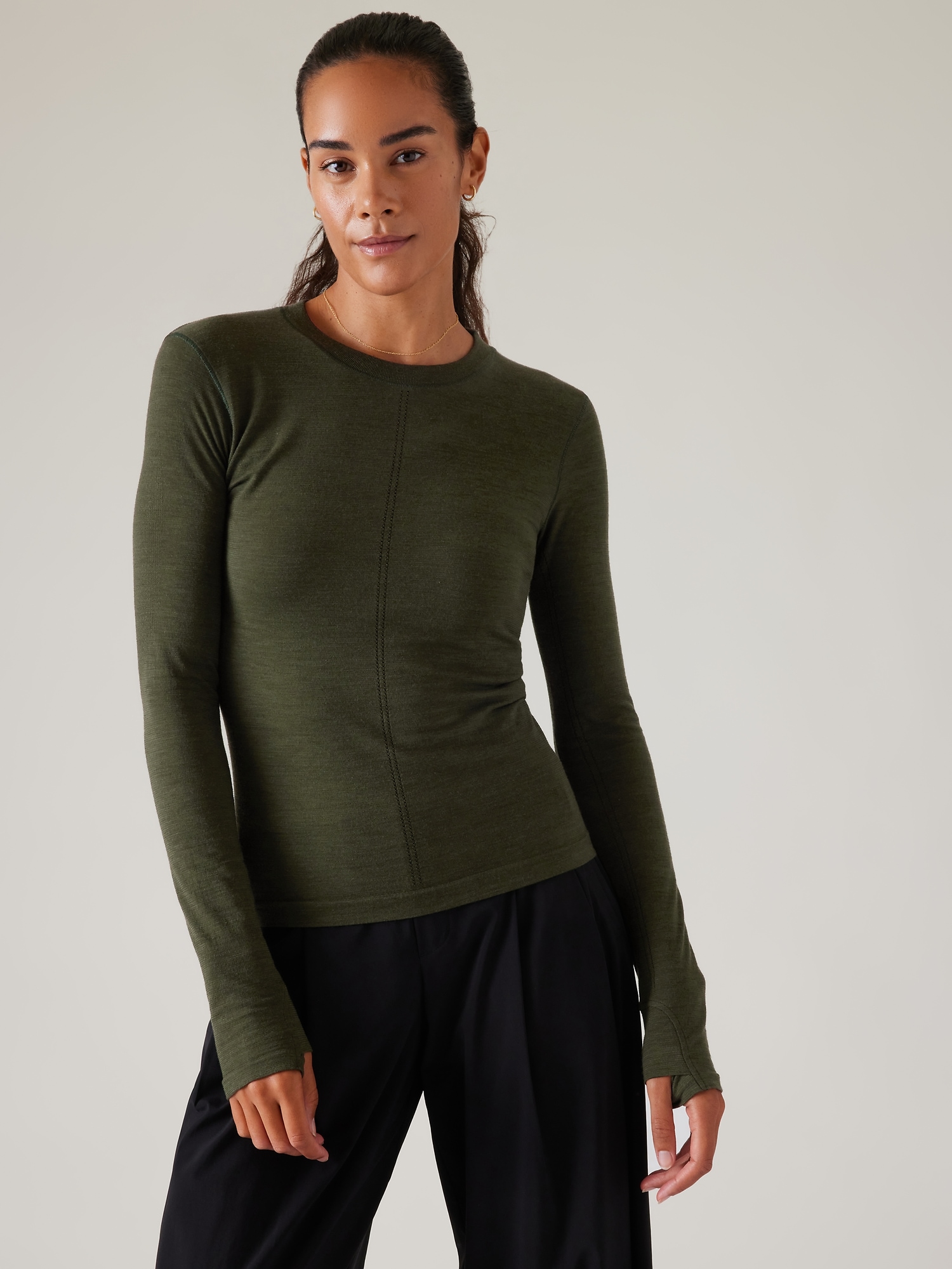Sporty Mesh Accent Top - Ready-to-Wear
