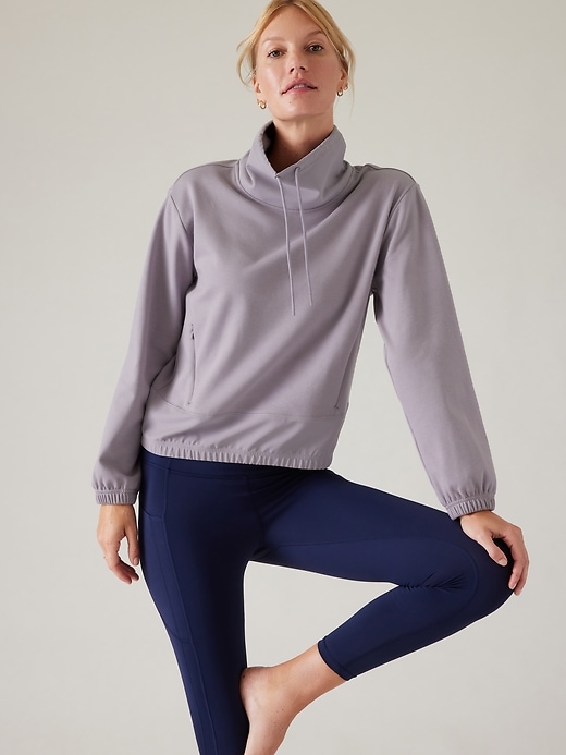 Triumph Hybrid Funnel Neck Sweatshirt | Athleta