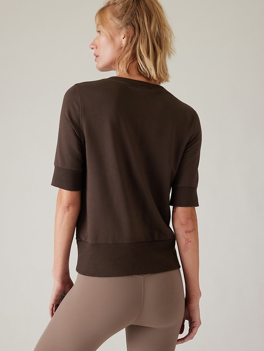 2 of 8 showing, with the color Toasted Brown of product Step Forward Sweatshirt Tee