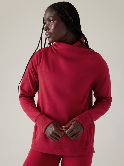 Cozy Karma Twist Neck Sweatshirt