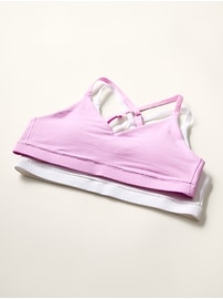 View large product image 3 of 3. Athleta Girl 24/7 Cotton Bra 2-Pack