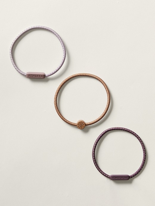 Athleta 3 Pack Silicon Hair Ties Athleta