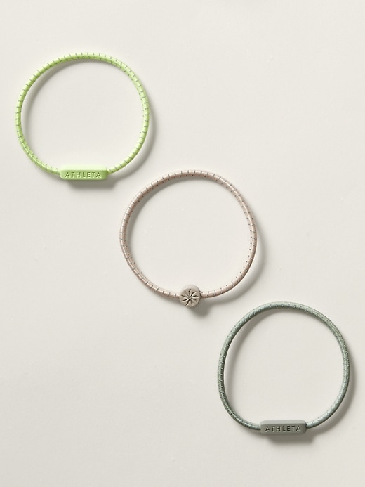 View large product image 1 of 2. Athleta 3 Pack Silicon Hair Ties
