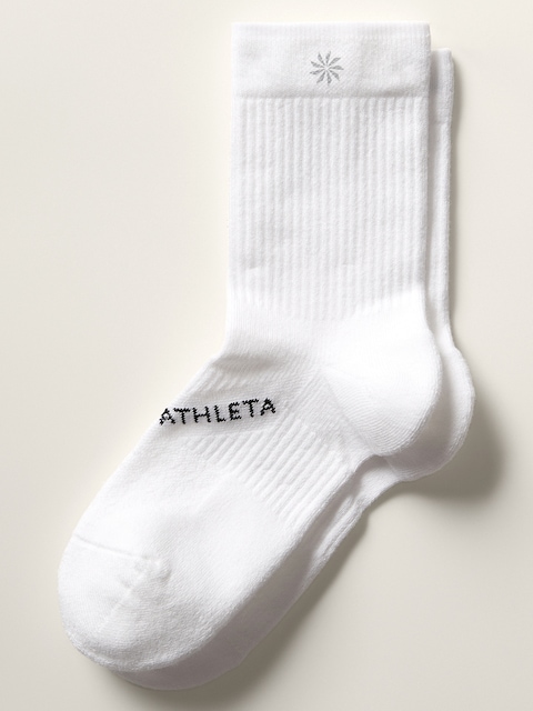 Athleta Performance Crew Sock - White