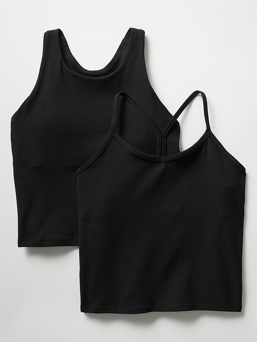 Image number 1 showing, Athleta Girl All Day and Long Distance Bra 2-Pack